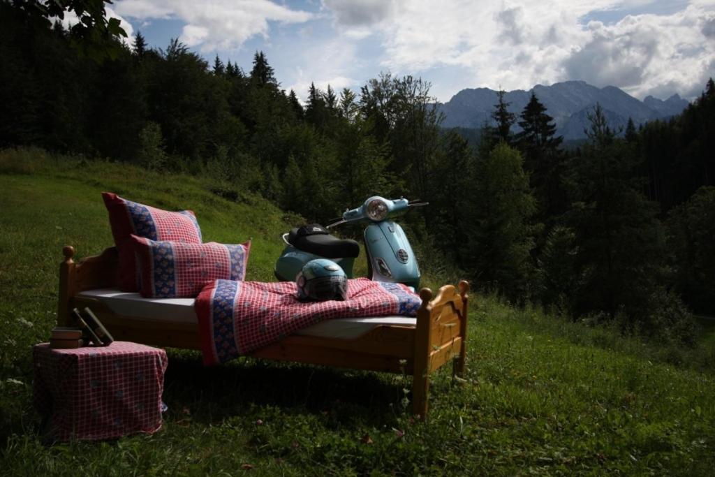 Berghaus Alpenland Apartment Klais Eksteriør billede